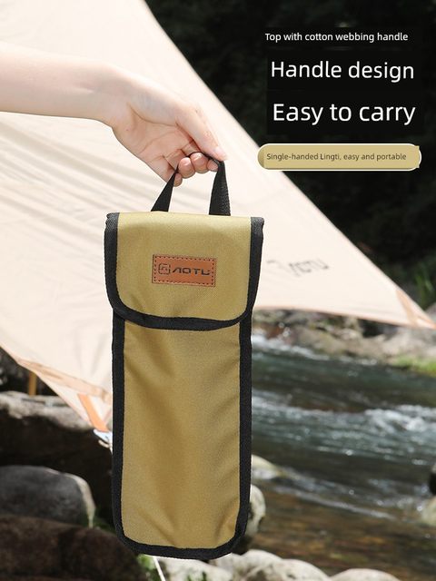 Outdoor camping tent floor nail storage bag steel nail finishing bag hand-held envelope type sky curtain building nail tool pack