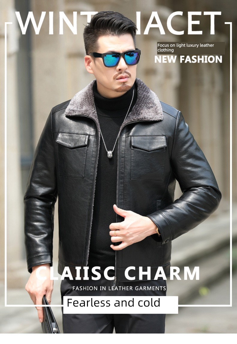 winter Plush Haining Deer skin Jacket Turn hair loose coat