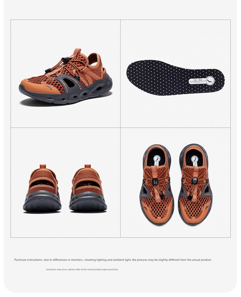 Anta Kids Boys' Beach Shoes 2026 Summer New Non-Slip Wear-Resistant Closed-Toe Sandals for Older Children — 54