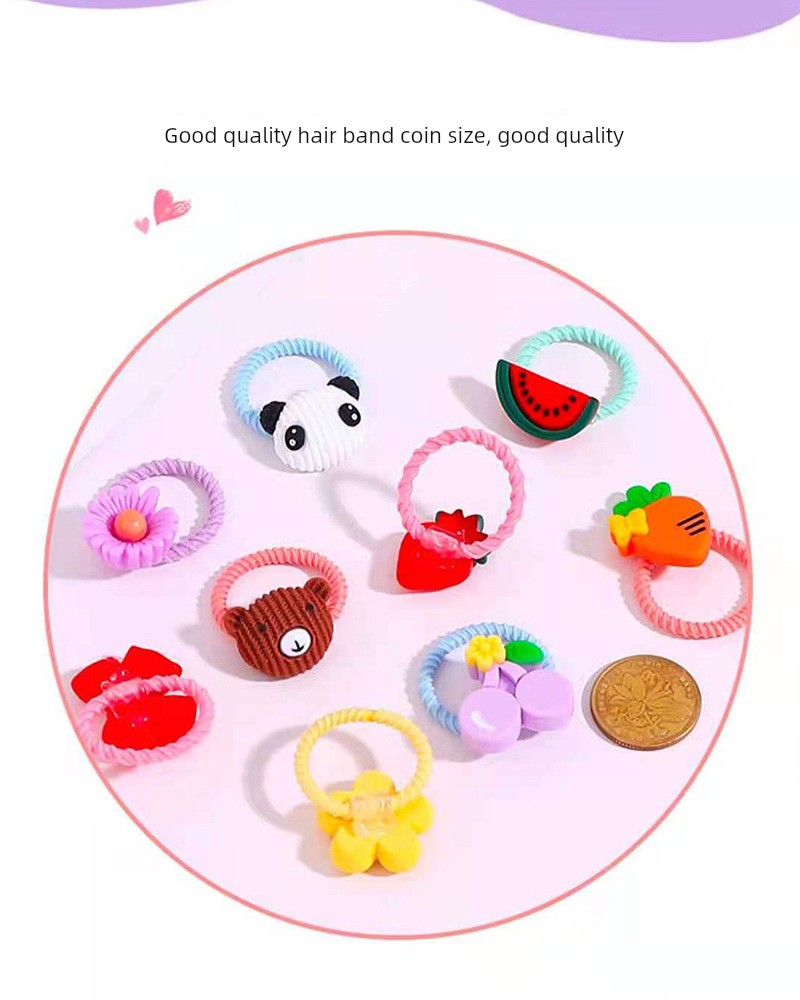 Baby Small Size Rubber Band Girl High Elastic Thumb Hair Ring — 7