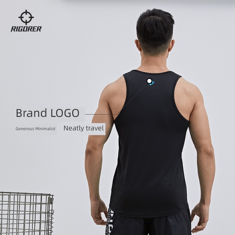 Quasi person Basketball train muscle Round neck motion vest