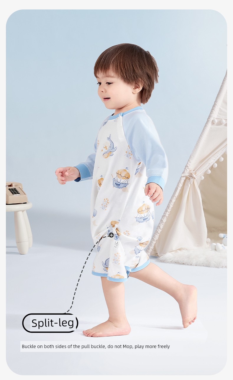 Baby Pajamas, Spring and Autumn Long-Sleeved Onesies, Toddler Boys' Nightgowns, Boys' and Girls' Nightgowns, Autumn and Winter Baby Sleeping Bags — 9