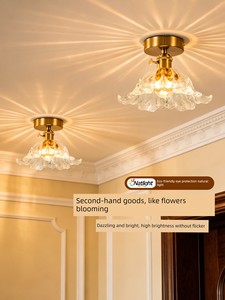 Huayi Eco-Friendly Eye Protection Ceiling Light French Retro Style Corridor Light Vintage Balcony Hallway Entrance Light