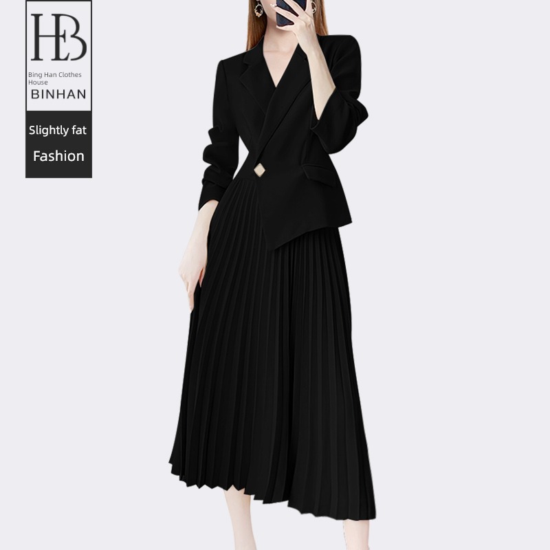 Binghan clothing house Slightly fat mm Advanced sense suit Dress