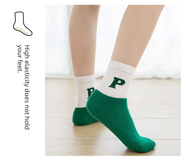 Pure Cotton Spring and Autumn Girl Deodorizing Filter Children's Socks — 8