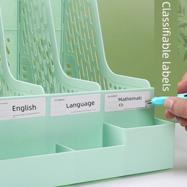 File frame desktop file rack a4 storage rack file column four column folder storage box file rack student bookshelf office supplies desktop simple book set sorting file grid