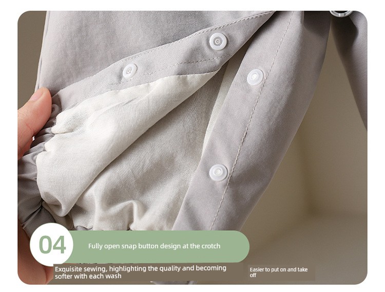 Windproof Outdoor Clothing for Babies, Early Autumn One-Piece Suit, Super Cute Cartoon Baby Spring and Autumn Crawling Suit, Hooded Jacket — 15