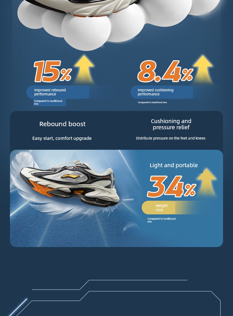 Li Ning Kidsren's Sports Shoes Boys' 2026 Autum New Style Youth Students Breathable Mesh Ark Retro Running Shoes — 13