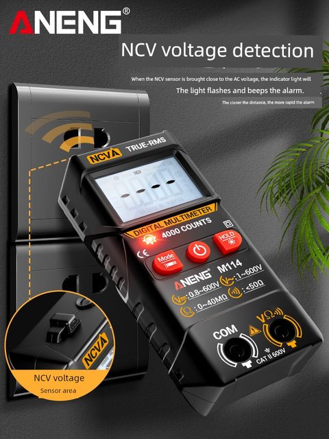 Intelligent multimeter digital high-precision multifunction fully automatic digital display universal meter electrician home maintenance