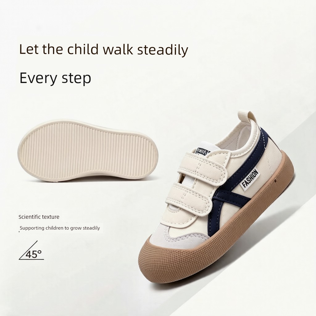 Kindergarten Indoor Shoes for Boys, Lightweight Canvas Shoes, Non-Slip Breathable Cloth Shoes, Boys' Canvas Shoes for Entering Kindergarten, 2026 New Model — 4