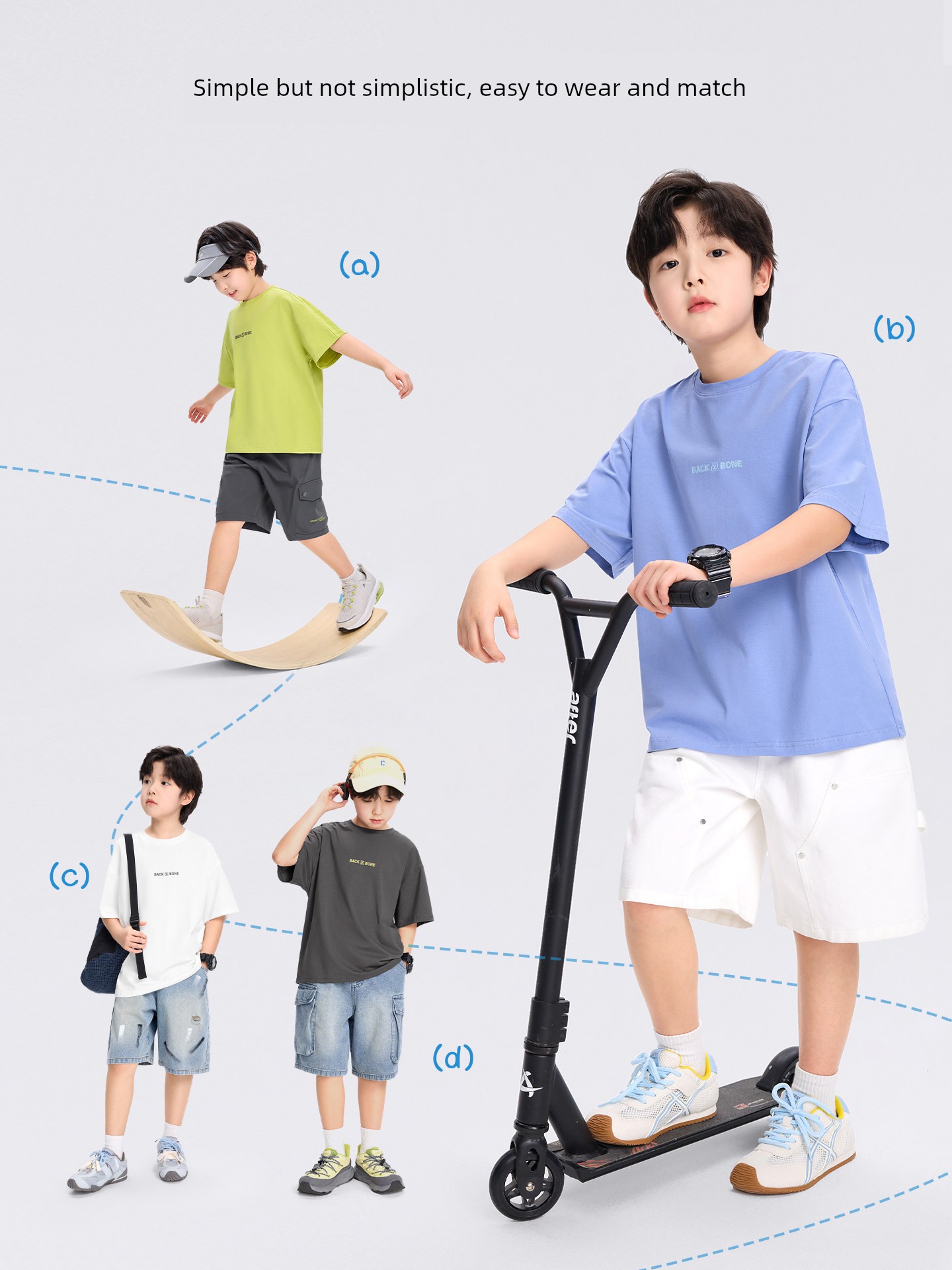 Zuoxi Children's Clothing Boys' Short-Sleeve T-Shirt Children's Cool Summer Wear 2026 New Model Boys' Large Children's Class a Antibacterial Top Trendy — 2
