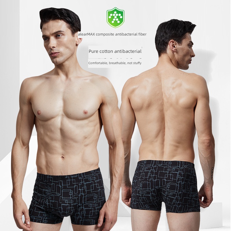 Seven wolves easy Antibacterial Cotton Four corners man underpants