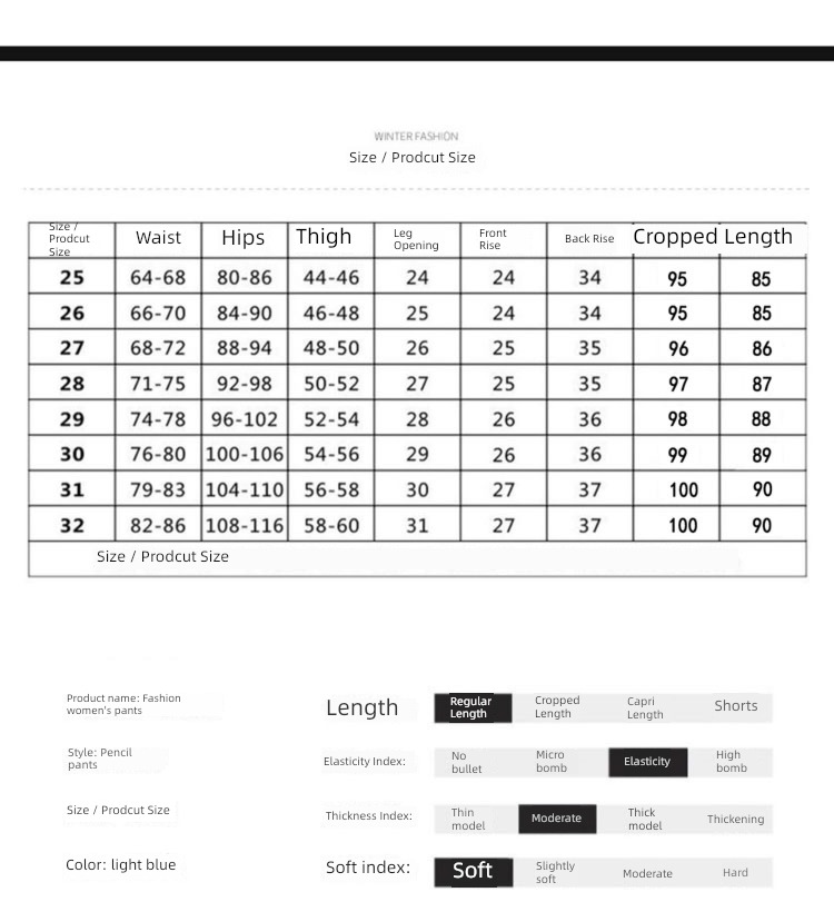 High waist winter Self-cultivation elastic force light colour Plush Jeans