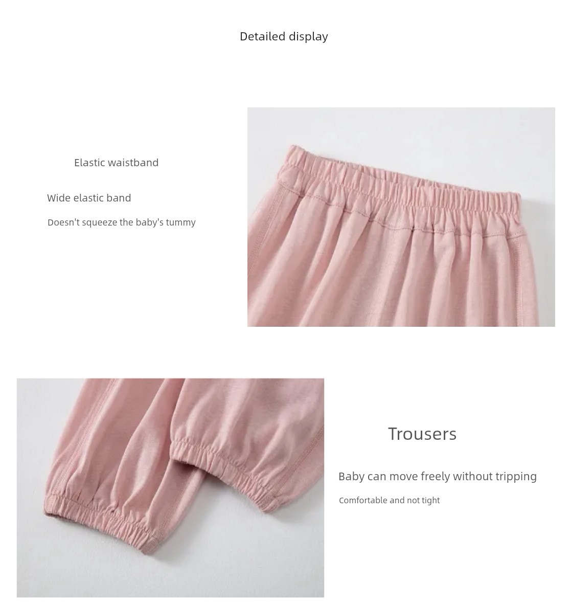 All-Cotton Pure Cotton Summer Snowflake Cotton Lantern Pants for Babies, Thin and Loose-Fitting, Korean Style Anti-Mosquito Pants for Boys and Girls, — 5