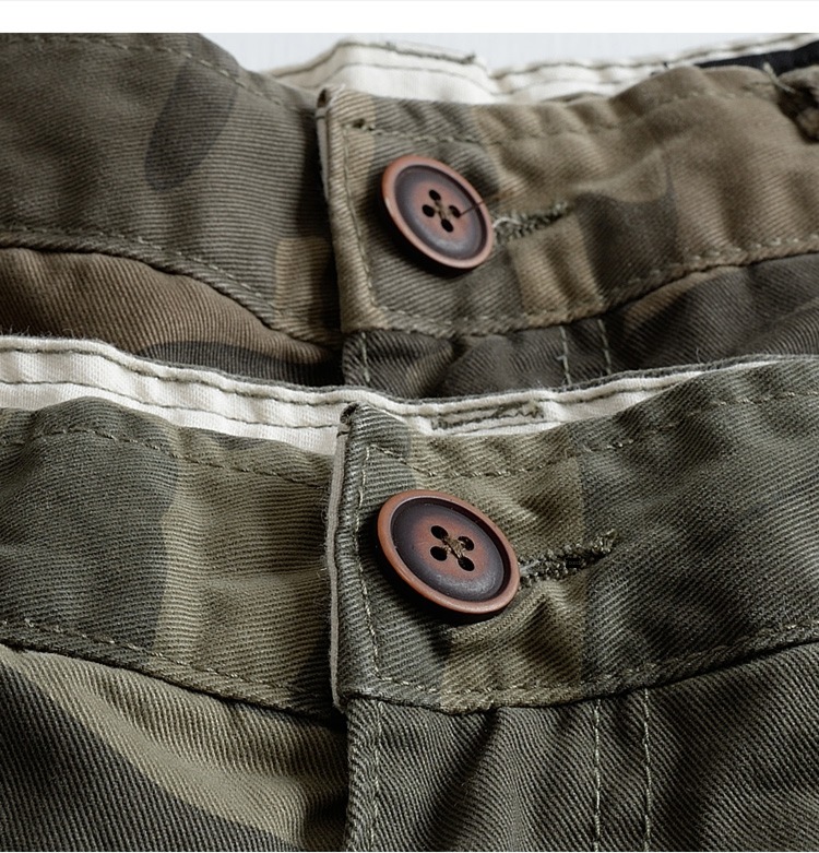 Pounds Amekaji Retro Straight cylinder trousers outdoors