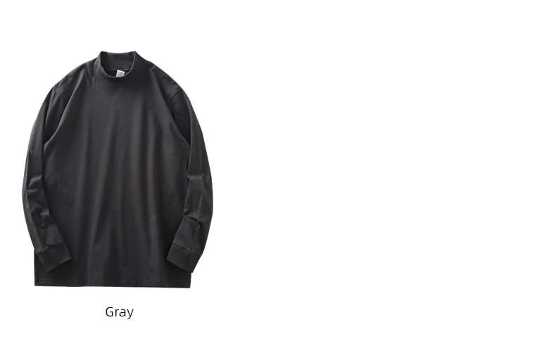 Pounds 270G Half high collar Long sleeve keep warm Undershirt