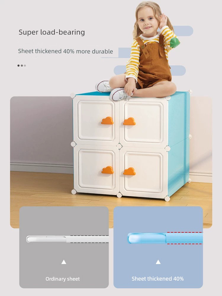 兒童衣櫃 簡易收納櫃 寶寶嬰兒衣服 小衣櫥 家用臥室 組裝箱 儲物櫃子