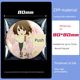 Self-sealing bag thickened self-adhesive bag animation round badge millet transparent storage protection bag protective cover
