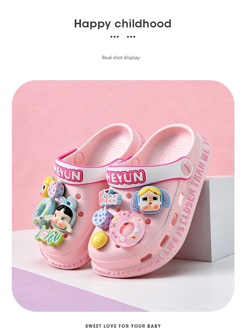Crying Baby Girl Clog Shoes Children's Slippers Summer New Style Kids Summer Non-Slip Little Girls Indoor Girls' Princess Shoes — 5