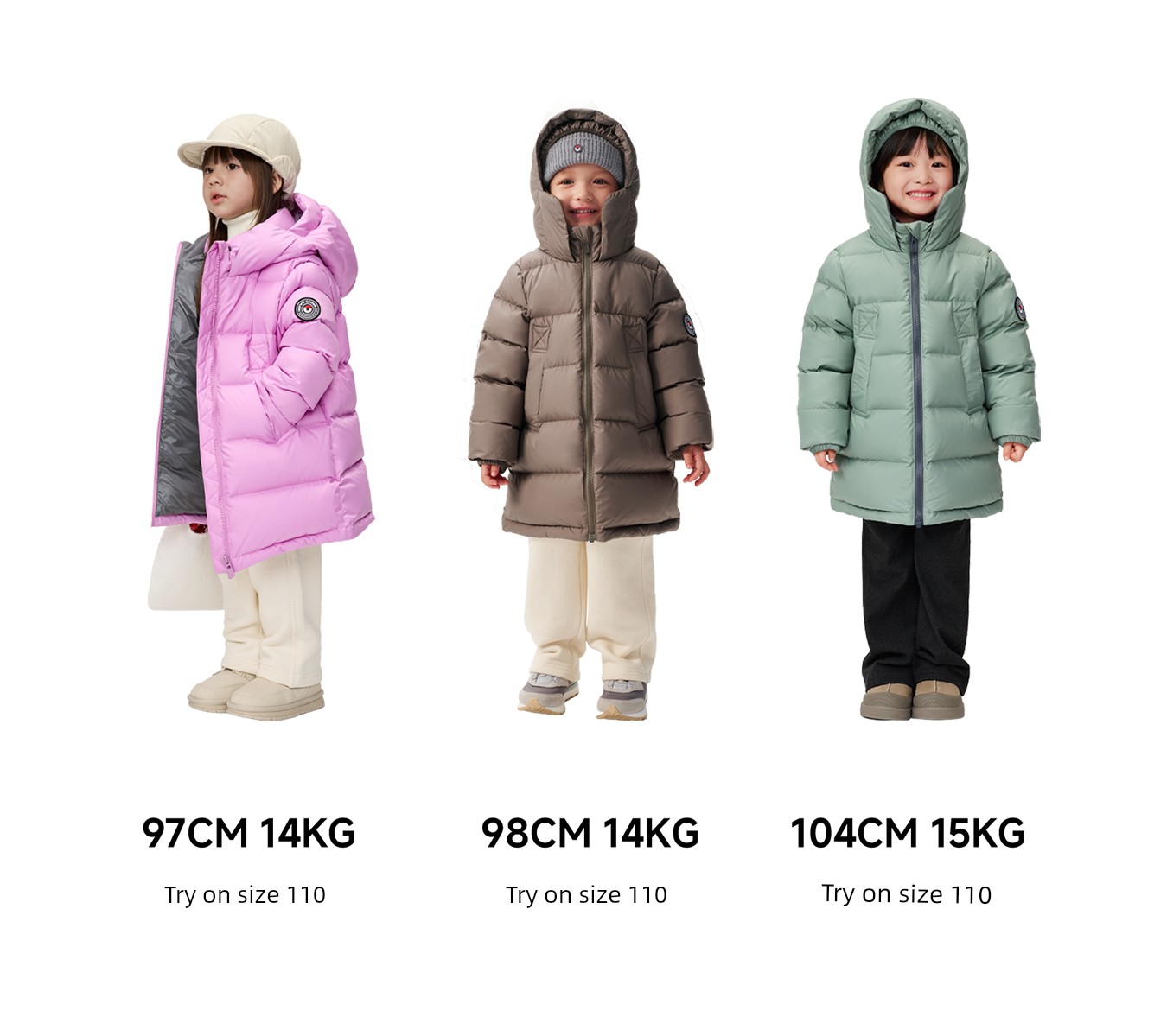 Nanny Goose Mid Length Long Length Face Care Thickened Children's down Jacket — 27