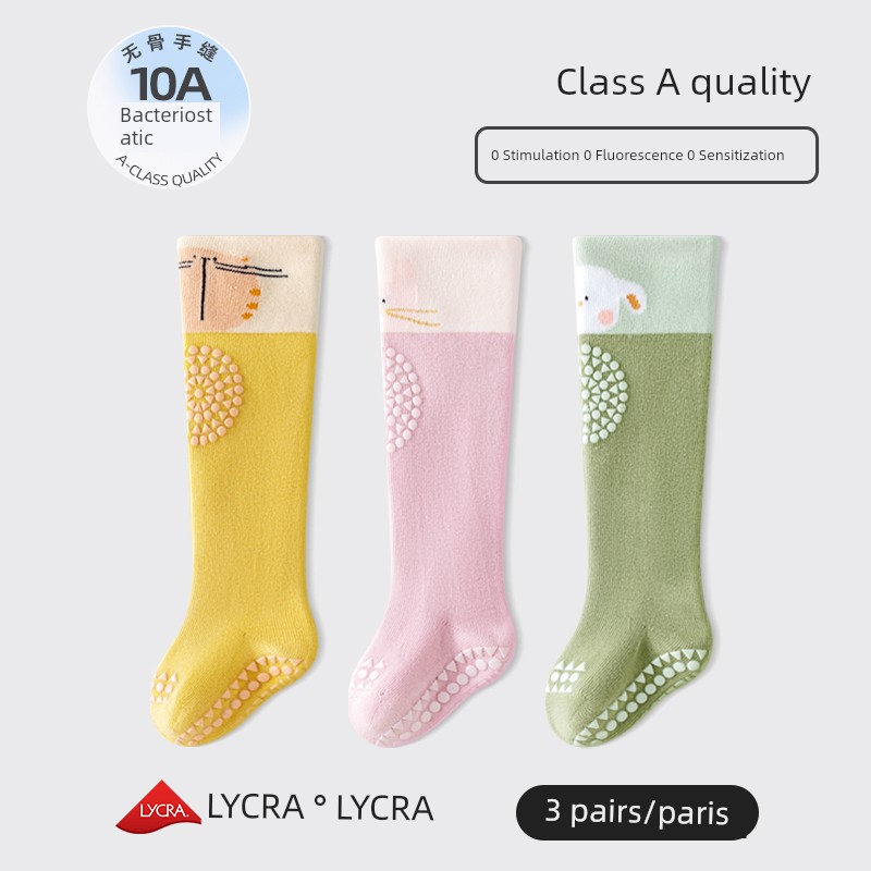 Baby Knee-High Socks for Spring and Autumn, Non-Slip, Over-The-Knee Floor Socks, Class A, Non-Tightening, Knee Protection, Crawling and Walking Cartoon — 7