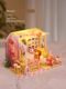 DIY cottage loft cake shop handmade mini small house model assembled doll house birthday gift women