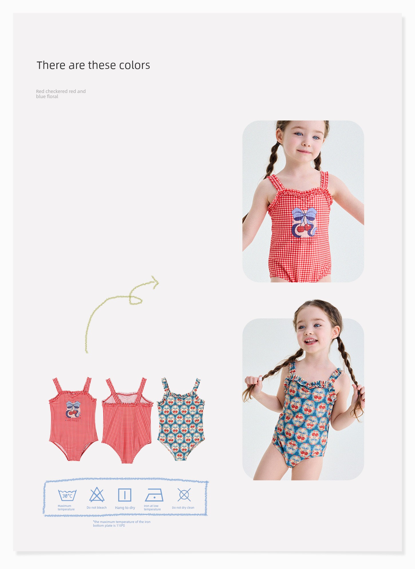 Yunerma Girls' Summer Quick-Dry Lace Swimsuit, Baby Tank Top One-Piece Swimsuit, Trendy Children's Summer Swimwear — 11