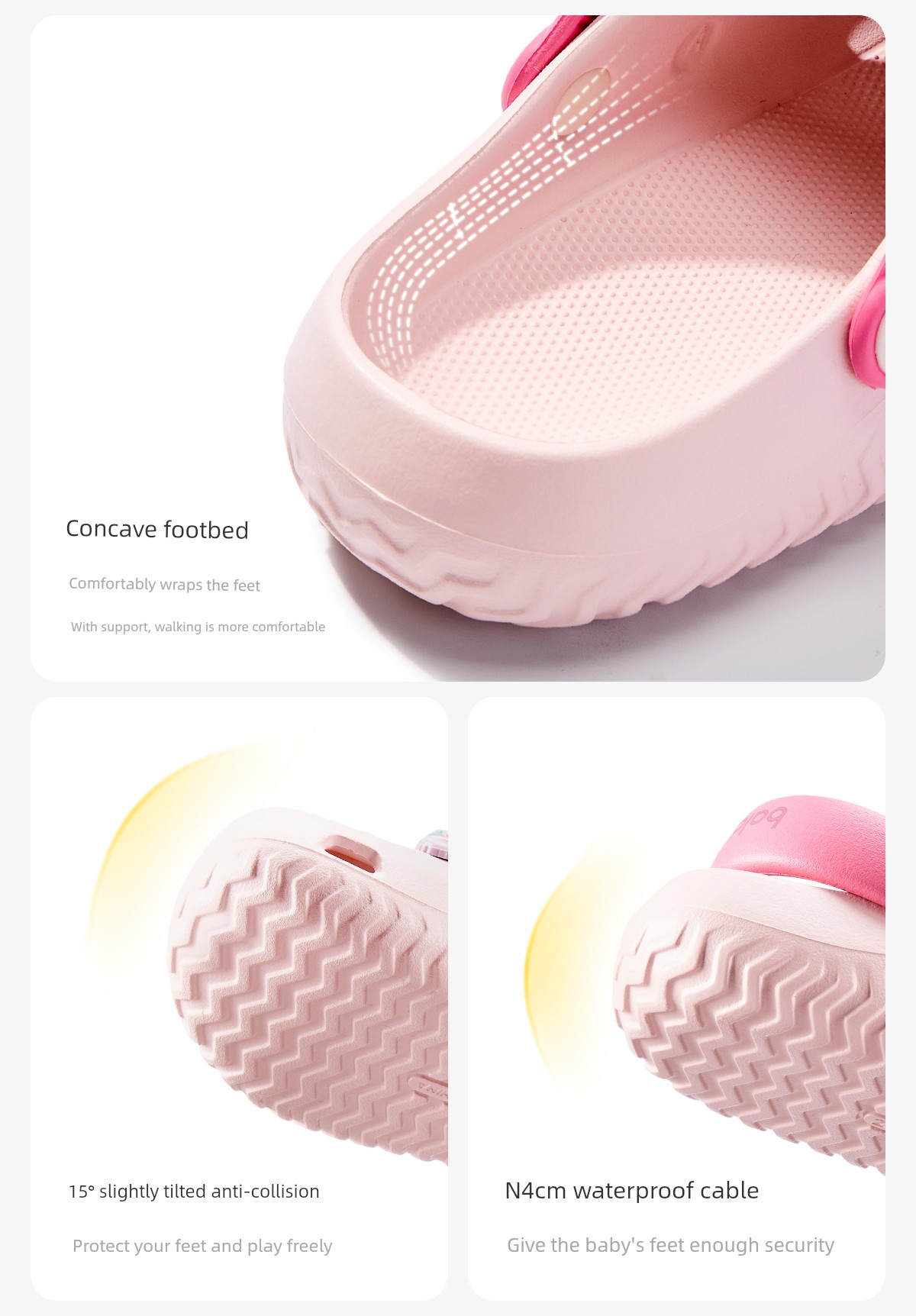 Balabala Kidsren's Slippers for Girls, Summer Baby Hole-In-The-Wall Shoes, Cartoon Cute Little Girl Bathing Beach Sandals — 11