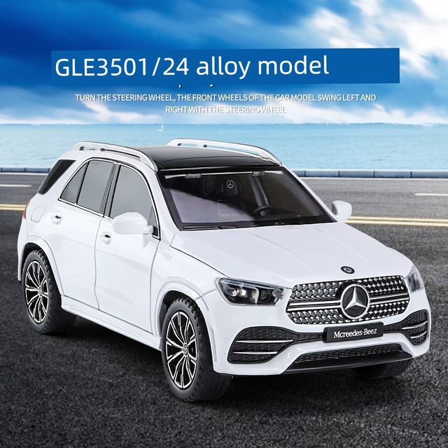 1 24 alloy large car model ornament simulation Mercedes-Benz GLE off-road SUV children's boy sound and light return vehicle