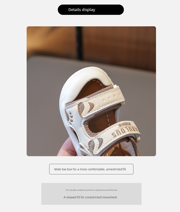 Baby Boy Sandals Summer New Style 0-1-2 Years Old 3-Year-Old Infant Soft-Soled Walking Shoes Children's Closed-Toe Non-Slip Beach Shoes Trendy — 5