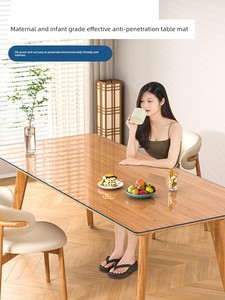 Desk Mat Transparent Plastic Waterproof Tablecloth Pvc Rectangular Cuttable Desk Surface Protection Mat Soft Glass