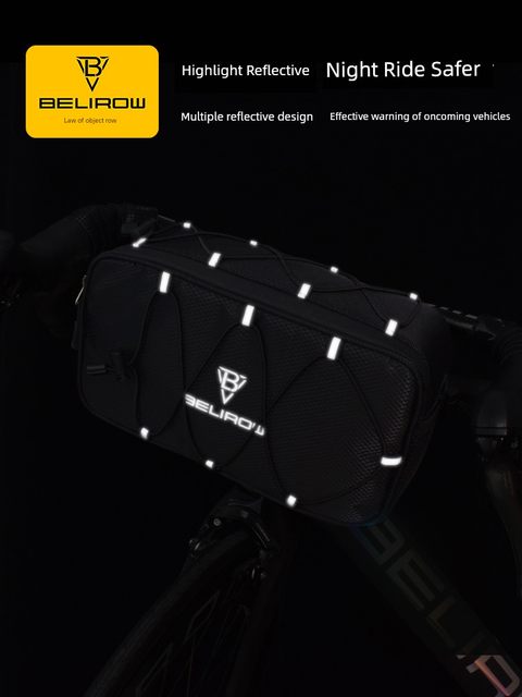 Road bicycle bag front beam bag mountain bike front bag storage bag cycling equipment hanging bag upper pipe handlebar bag