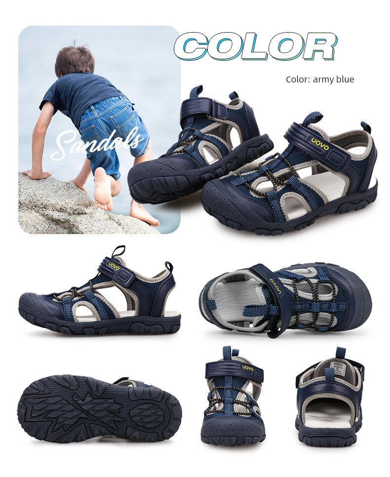 UVO Children's Sandals Summer Closed-Toe Baby — 12