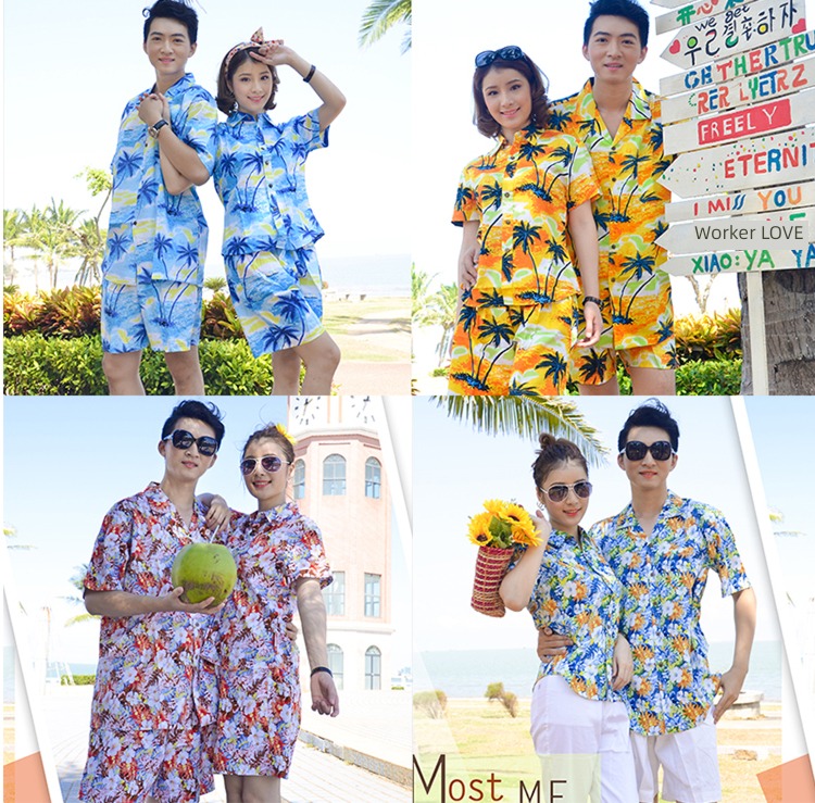 Short sleeve Seaside holiday Thailand leisure time Sanya shirt