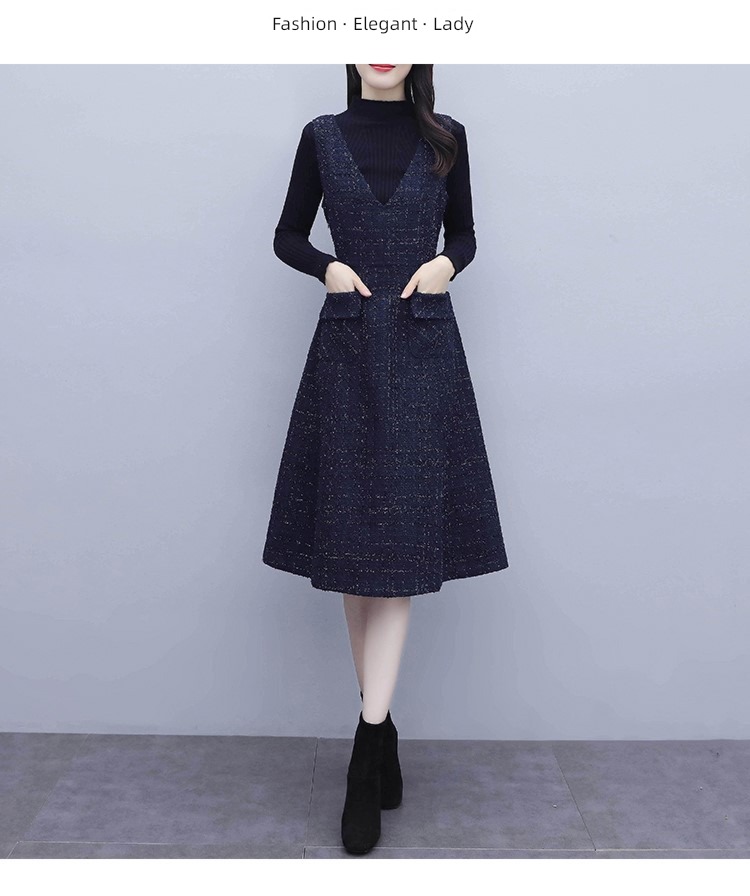 Wool Autumn and winter atmosphere Vest Medium length Lay a foundation vest