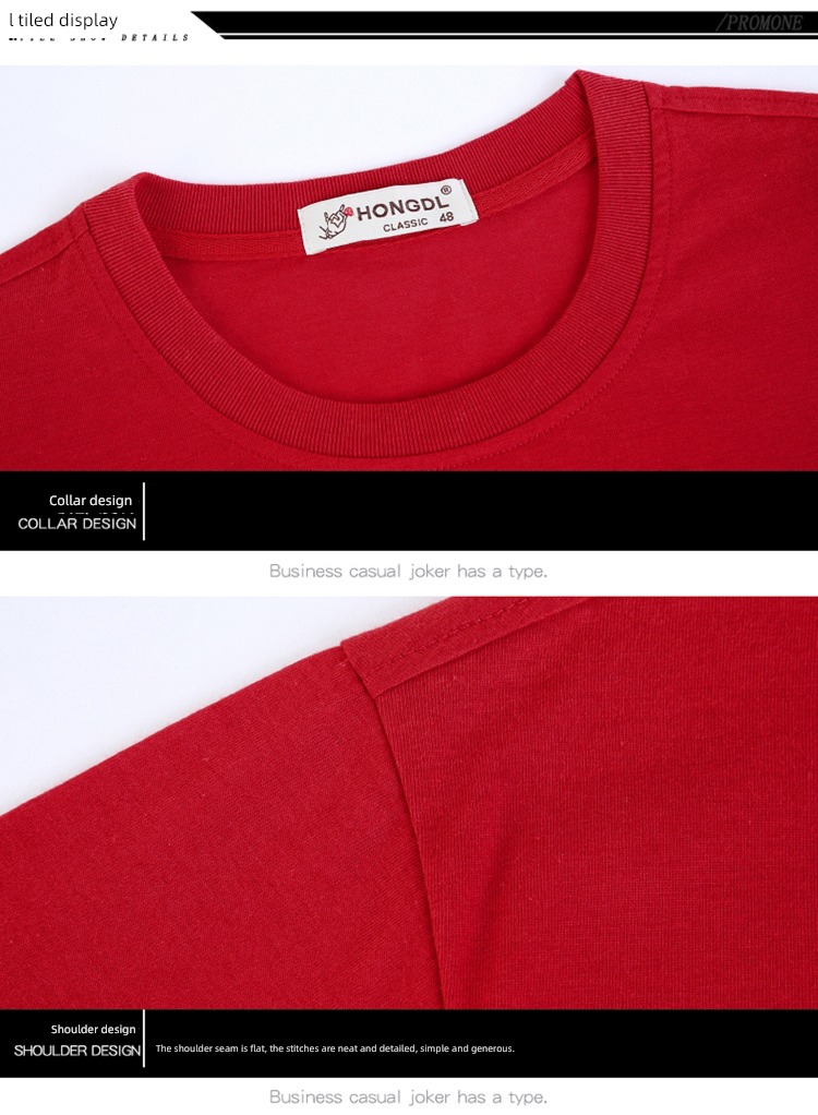 middle age Real pocket leisure time Big size Sweaters Short sleeve T-shirt