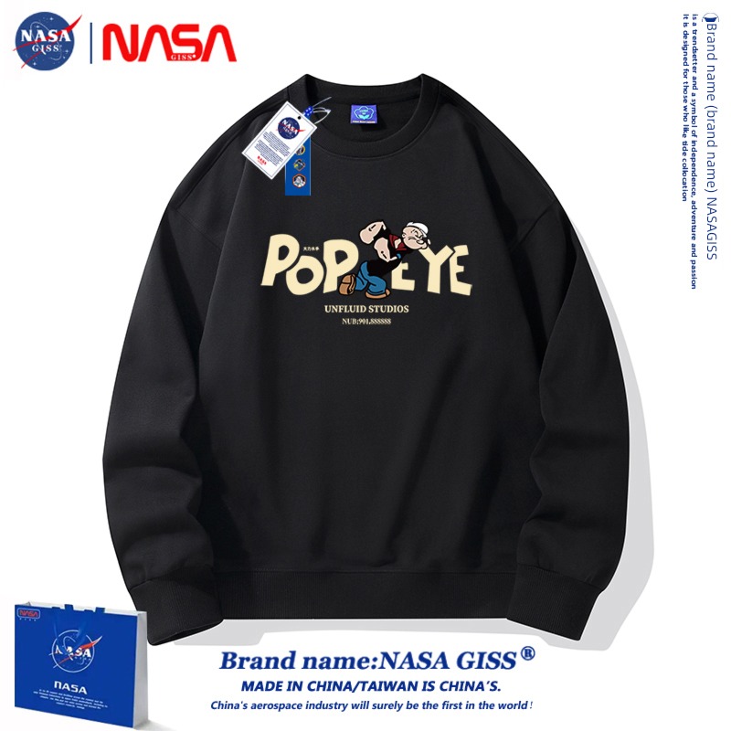 NASA Autumn and winter Round neck Condom Couple Sweater