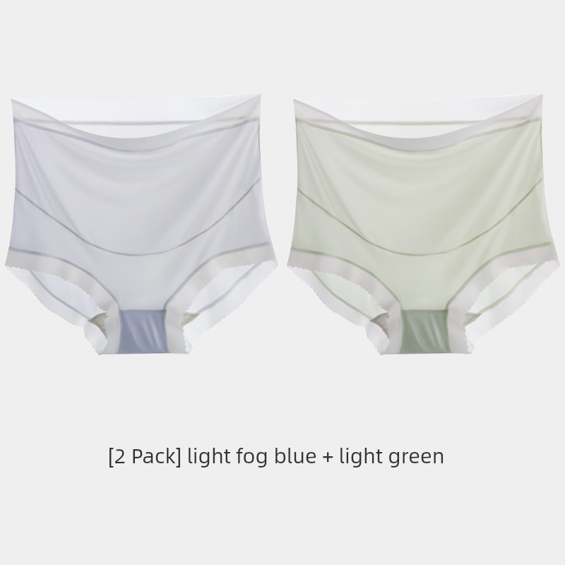 High Waist Belly Support Special Cotton Crotch Ice Silk Pregnant Women's Underpants — 4
