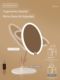 Light luxury high-end LED makeup mirror dormitory home desktop lamp desktop makeup high-definition fill-up mirror with makeup storage