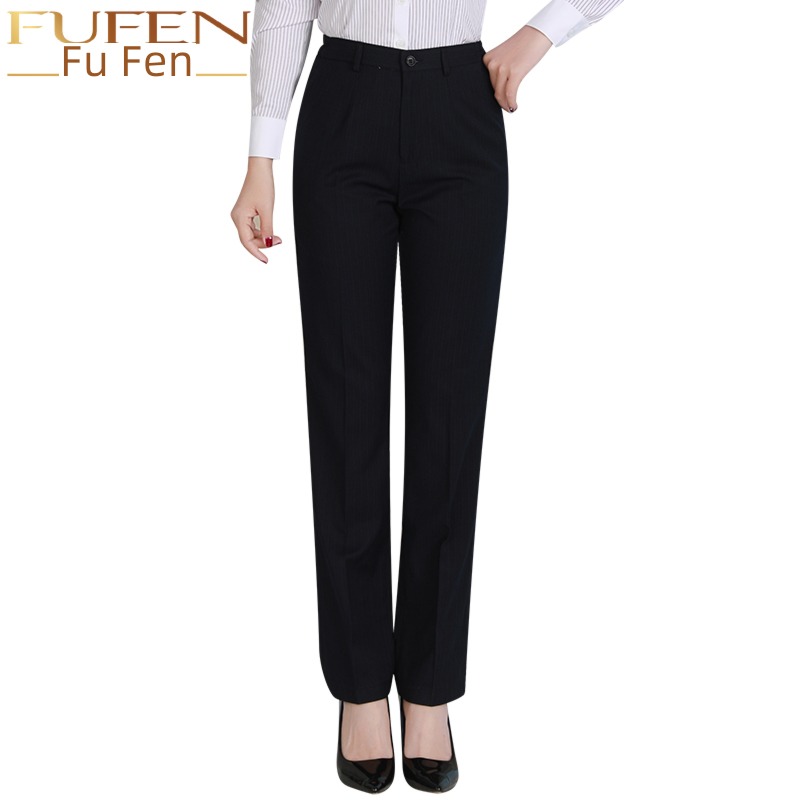 BOC Women Spring and summer counter employee Straight cylinder uniform Western-style trousers