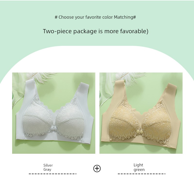 Vest Breastfeeding Intimates Push up and Anti-Sagging Breast Milk Period Maternity Bra Postpartum Feeding Front Buckle Thin Bra — 1