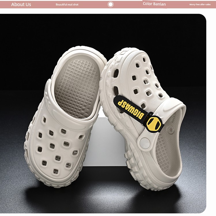Bumblebee Kids Hole Slippers Boys Summer New Arrival Non Slip 2025 Sandals Older Boy Children's Shoes Sandals — 10