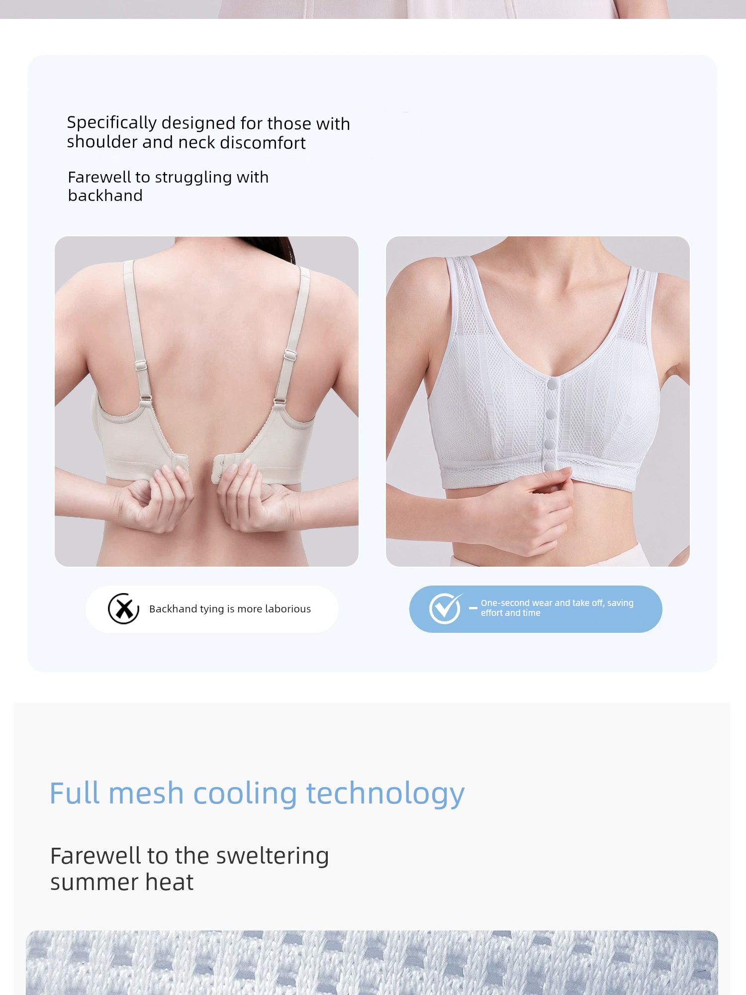 Front-Buttoned Nursing Bra for Postpartum Breastfeeding and Sleeping, Special Vest-Style Maternity Bra for Pregnancy, Ultra-Thin Summer Model — 8