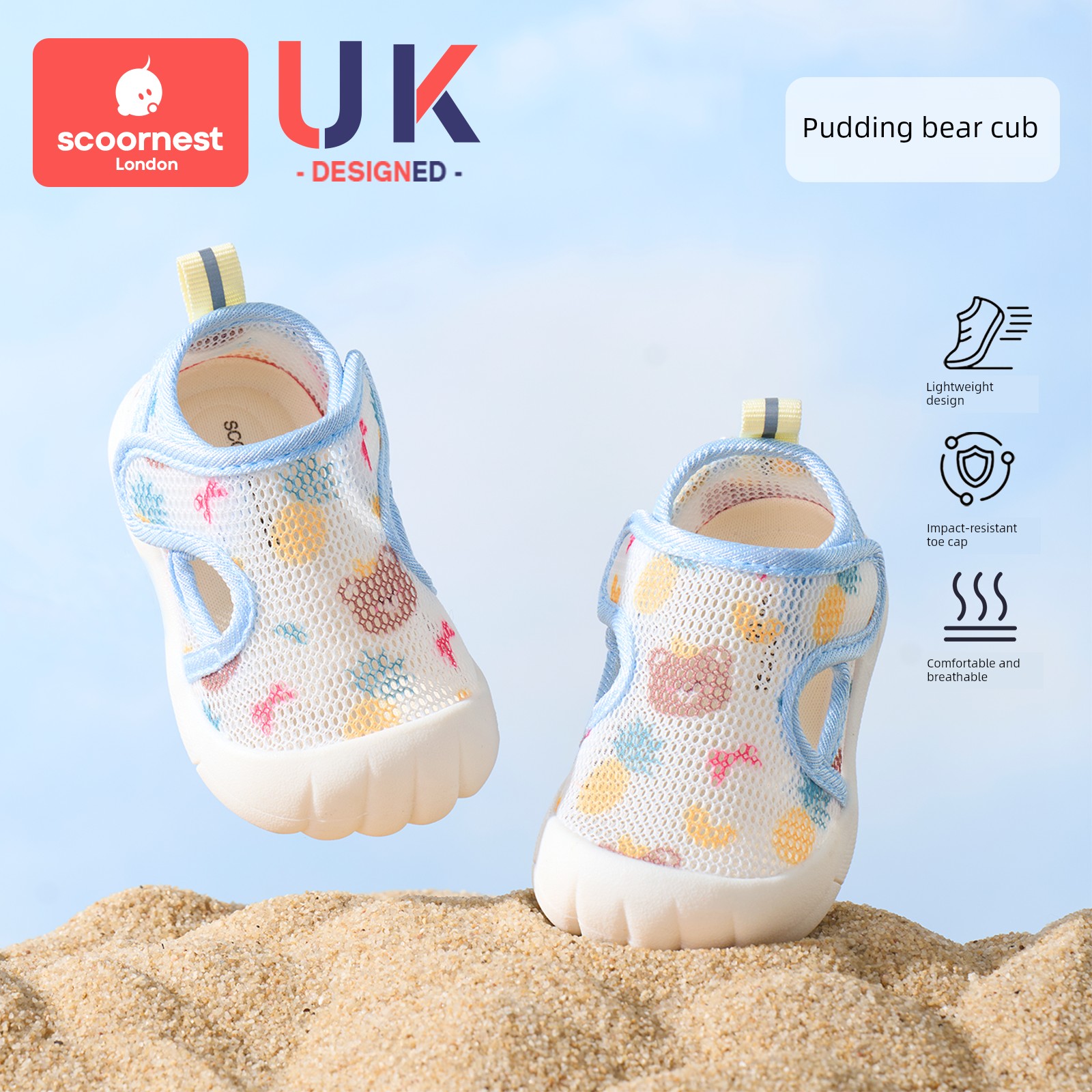 Kechao Baby Summer Sandals, Boys' Toddler Shoes, Indoor Non-Slip Baby Shoes, Soft-Soled Baby Mesh Shoes for Girls — 6