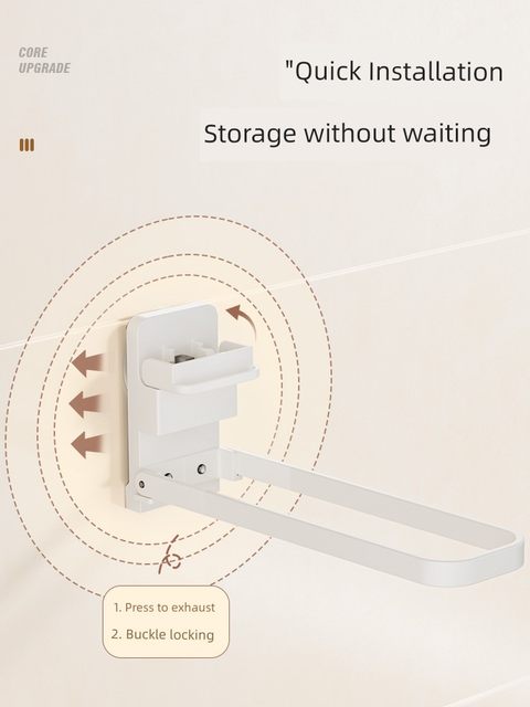 Suction cup hanger storage artifact balcony household punch-free multi-function wall hanging folding markless hanging hanger