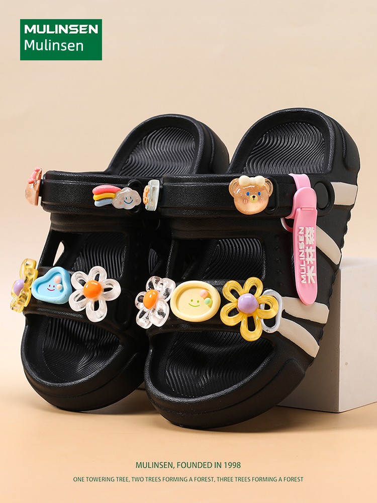 Mulinsen Girls' Sandals 2026 New Summer Children's Slippers for Older Kids, Suitable for Water, Non-Slip Girls' Sandals — 4