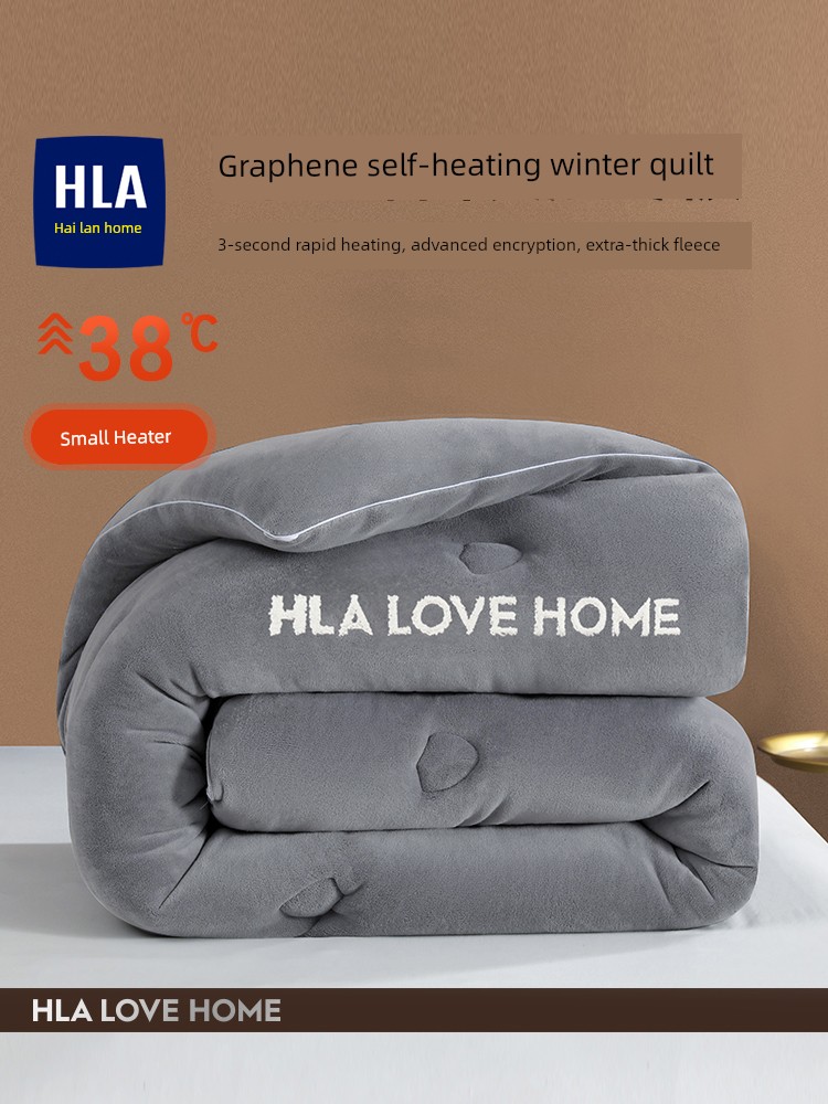 Graphene Self-Heating Quilt Winter Quilt Thickened Warm Single Student Quilt for Winter and Spring