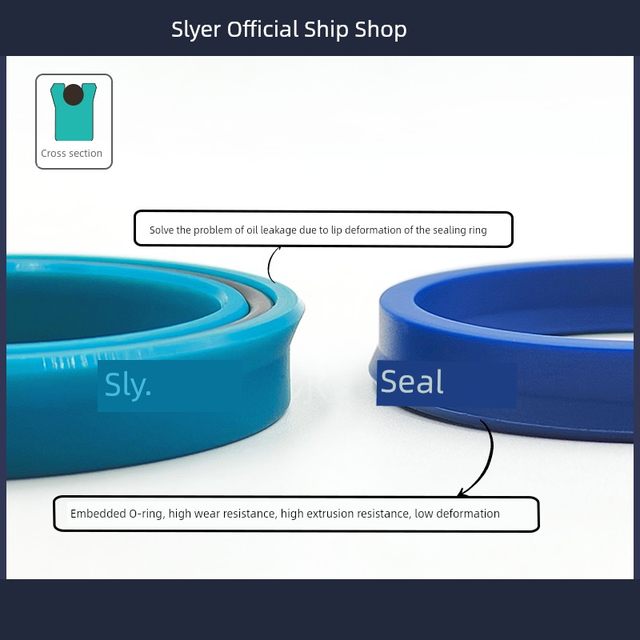 Imported American reinforced oil seal BA/BAS replacement, hydraulic cylinder shaft Y/U seal USA 1.000