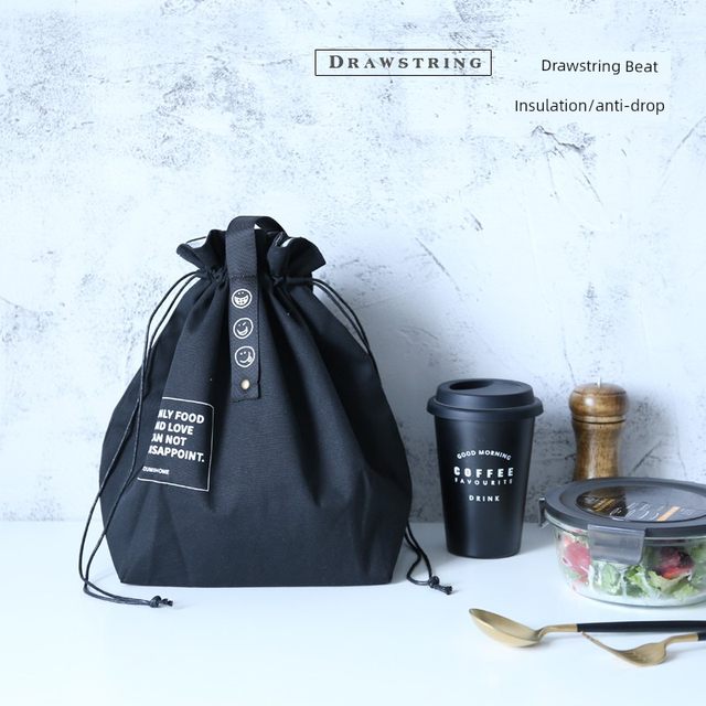 Original tin foil insulation cold bento lunch box bag water leakage protection canvas environmentally friendly mother portable storage free shipping