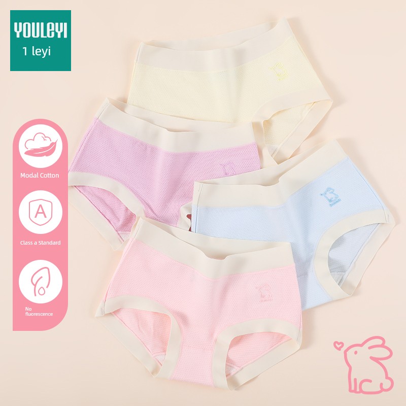 Girls' Underwear, Kidsren's Class a Cotton Summer Thin Briefs, Little Girls' Breathable Antibacterial Underwear Without Pp Inserts — 3